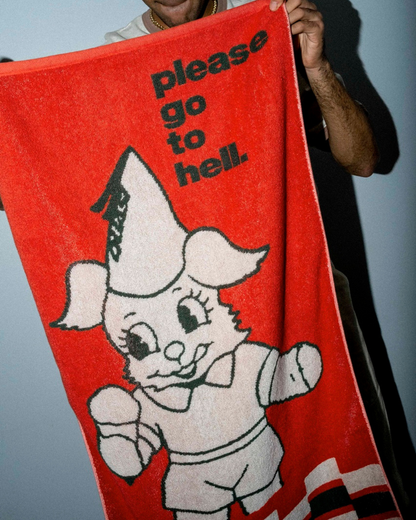 QUASI ゴー トゥ ヘル タオル - レッド