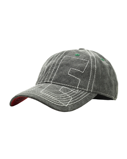 b.Eautiful Vapor Low Profile Hat - Washed Black/White