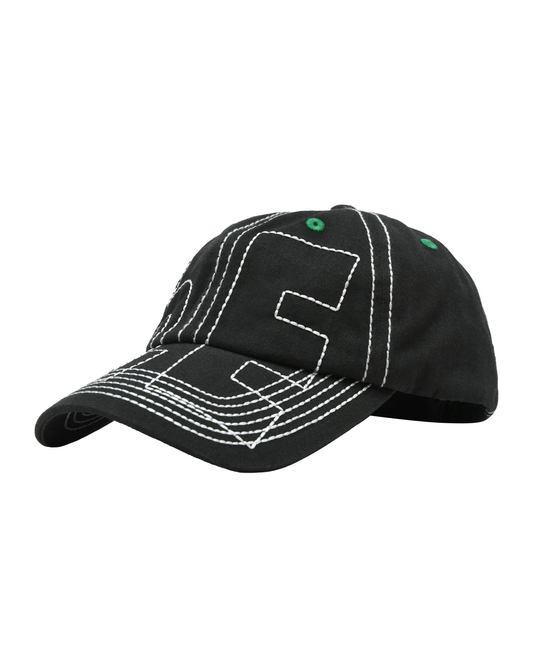 b.Eautiful Vapor Low Profile Hat - Off Black/White