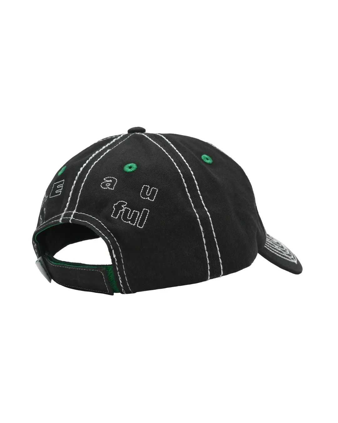 b.Eautiful Vapor Low Profile Hat - Off Black/White