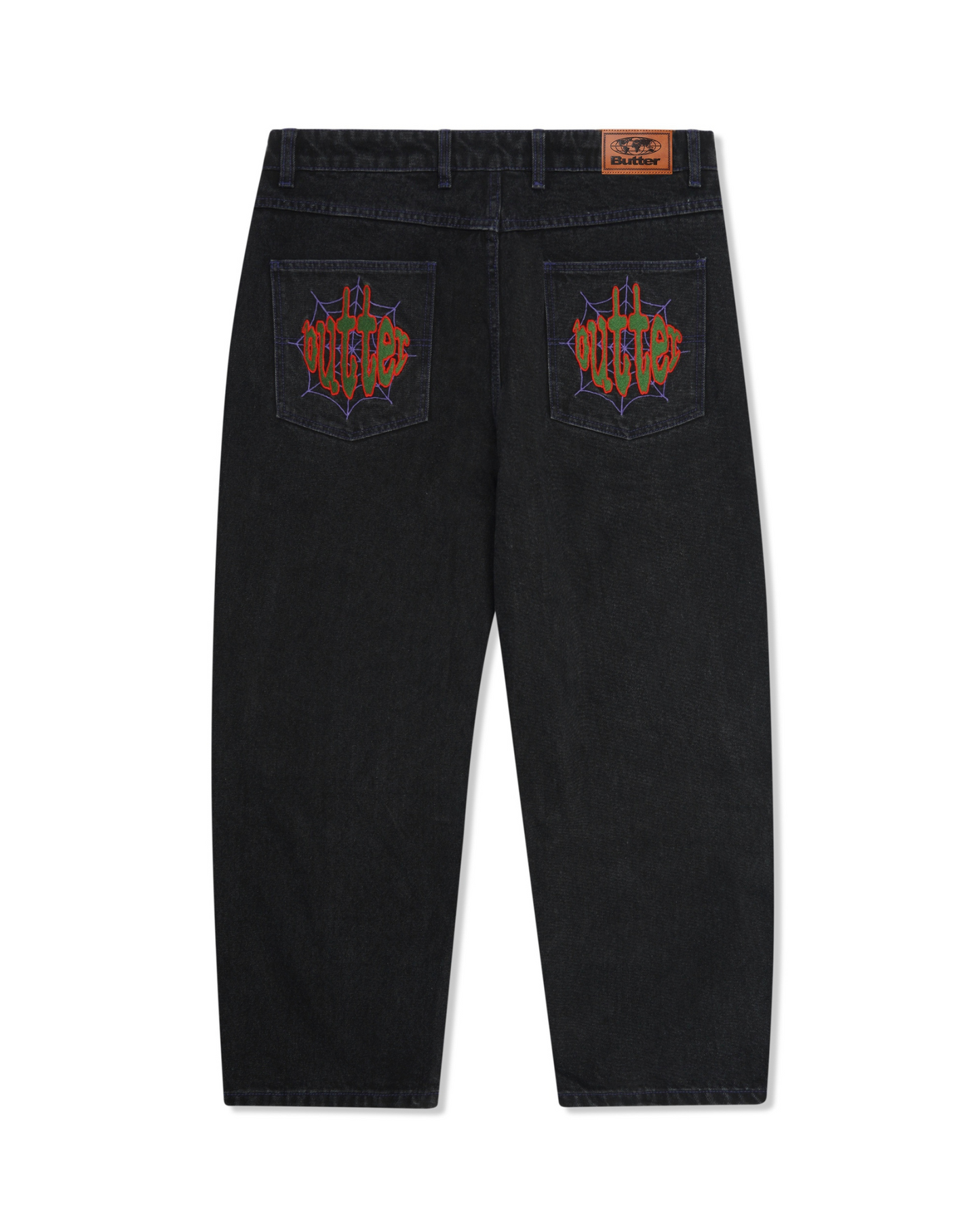 BUTTER GOODS Spider Denim Jeans - Washed Black