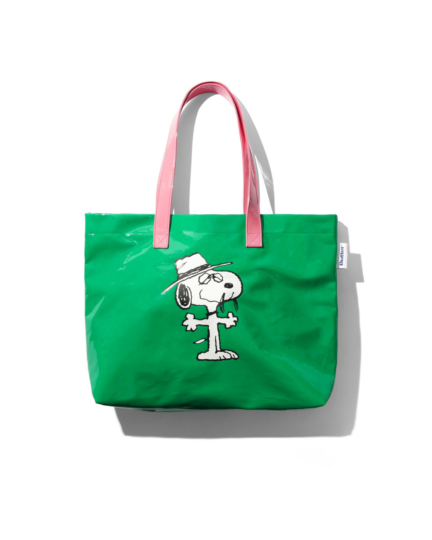 BUTTER GOODS | PEANUTS Shopper Tote - Green / Light Pink