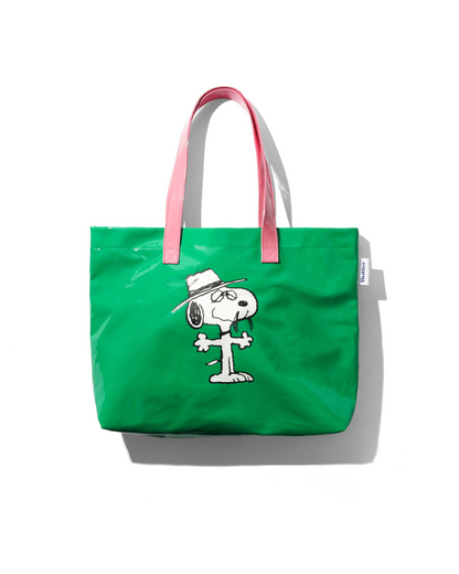 BUTTER GOODS | PEANUTS Shopper Tote - Green / Light Pink