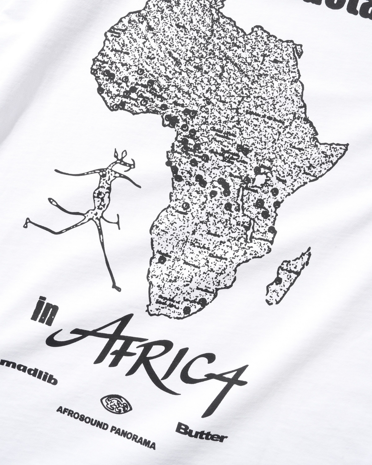 BUTTER GOODS x MADLIB Africa Tee - White