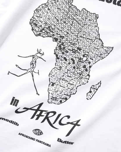 BUTTER GOODS x MADLIB Africa Tee - White