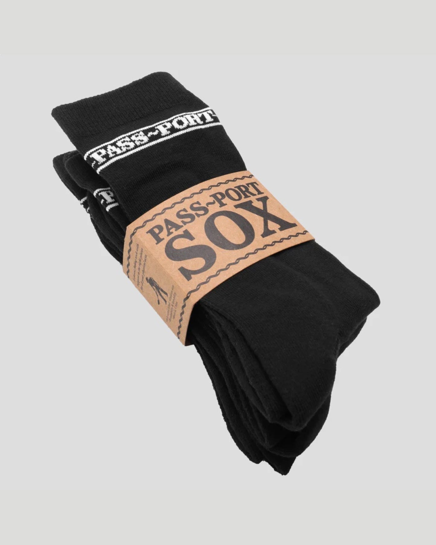 PASSPORT Hi Sox Set 3 pairs - All Black