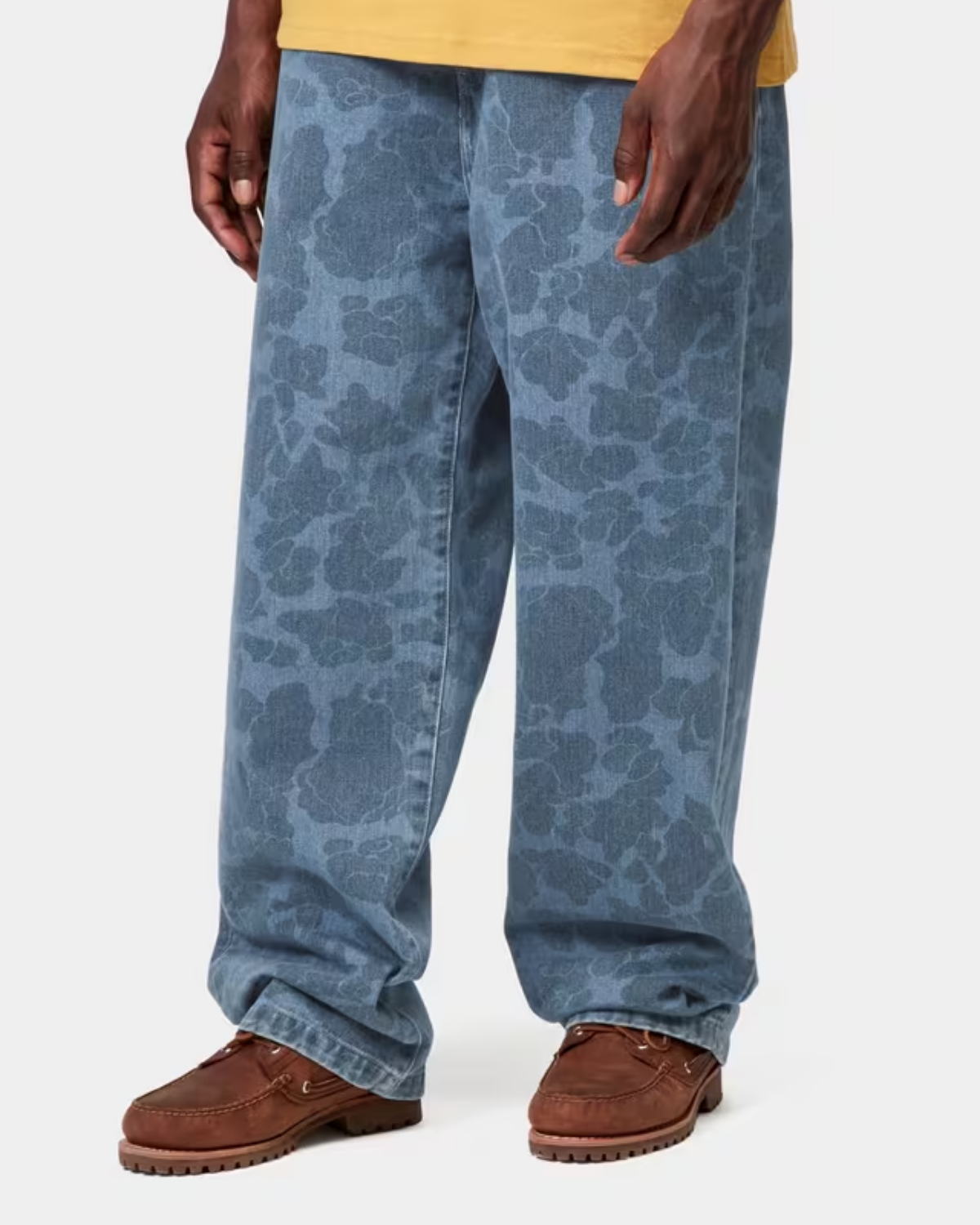 CARHARTT WIP Duck London Pants - Camo Duck, Blue, Bleached