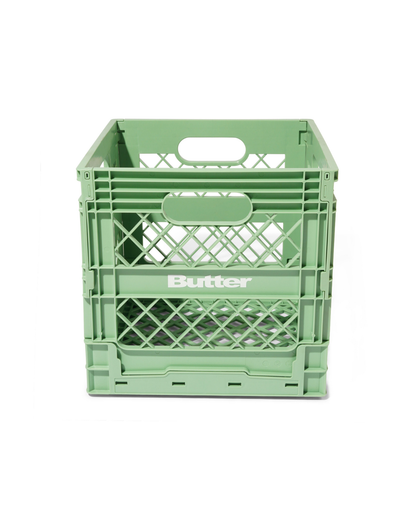 BUTTER GOODS x MADLIB Collapsable Record Crate - Sage