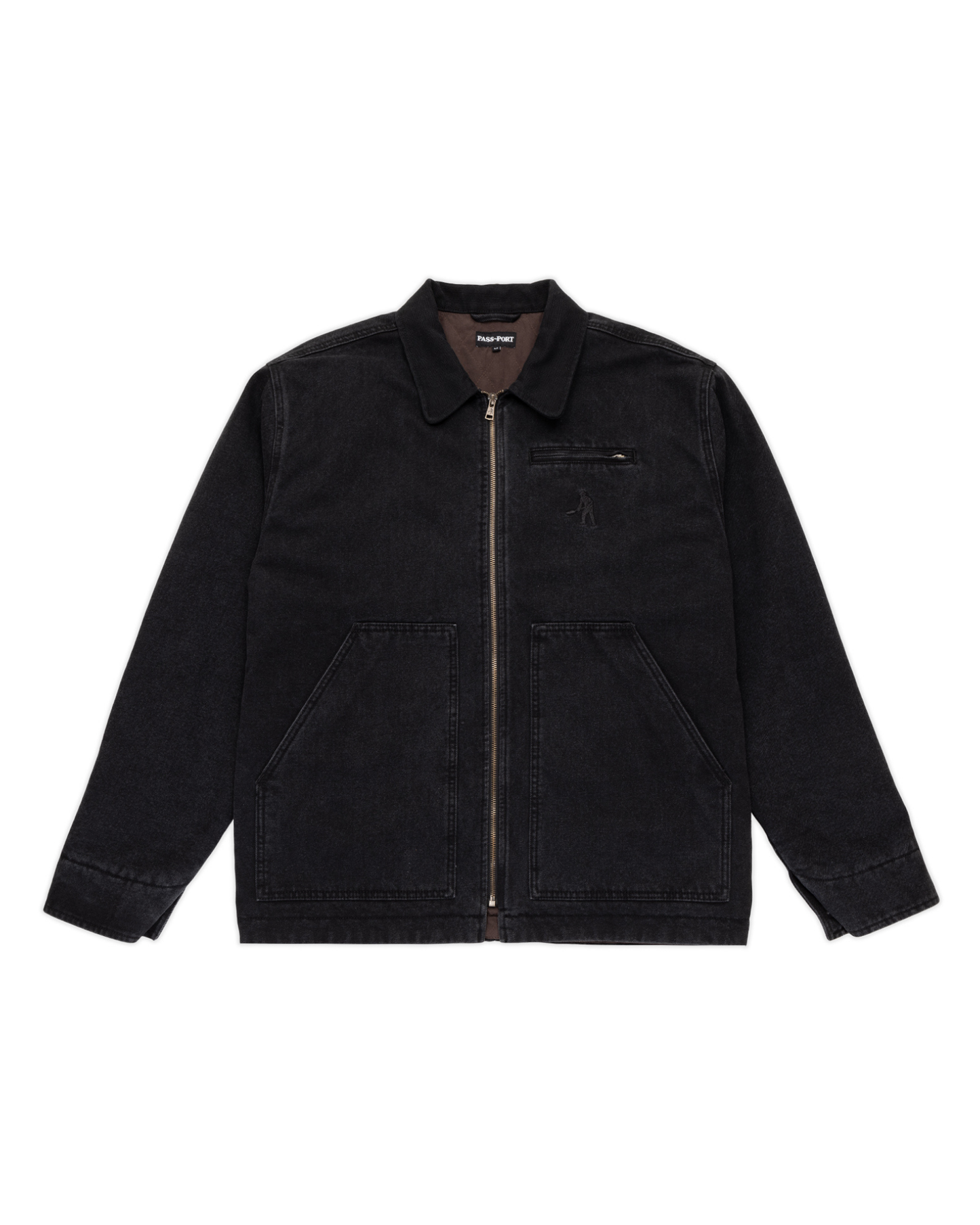 PASSPORT Recycled Denim Packers Jacket - Washed Black