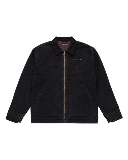 PASSPORT Recycled Denim Packers Jacket - Washed Black