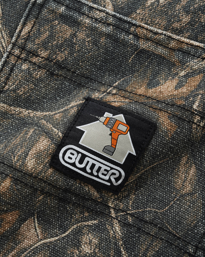 BUTTER GOODS Work Pants - Forest Camo