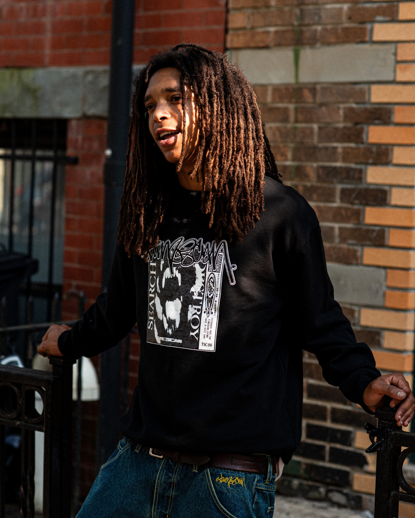 TIMESCAN Search & Destroy Crewneck - Black