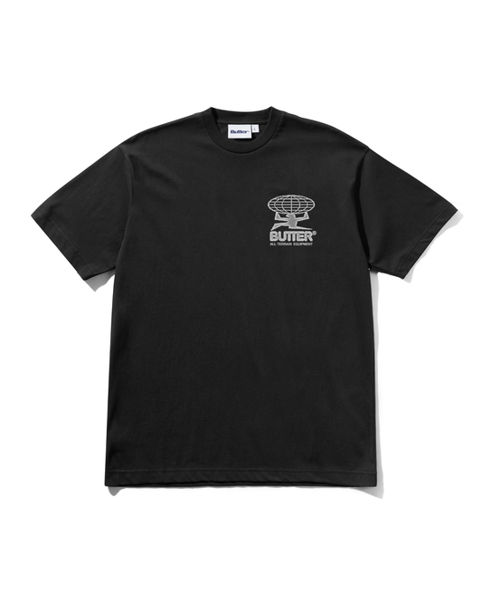 BUTTER GOODS Terrain Tee - Washed Black