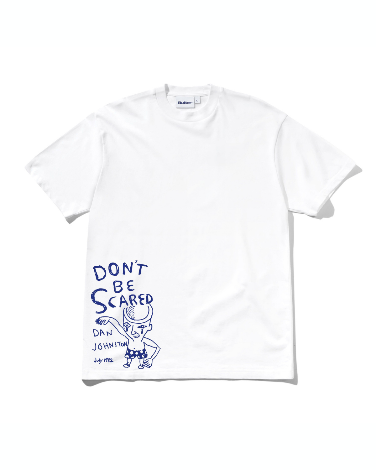 BUTTER GOODS | DANIEL JOHNSTON Don't Be Scared Tee - White