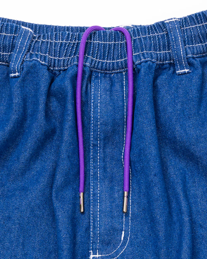 MxMxM Fire Stitch Easy Baggy Pants - Blue