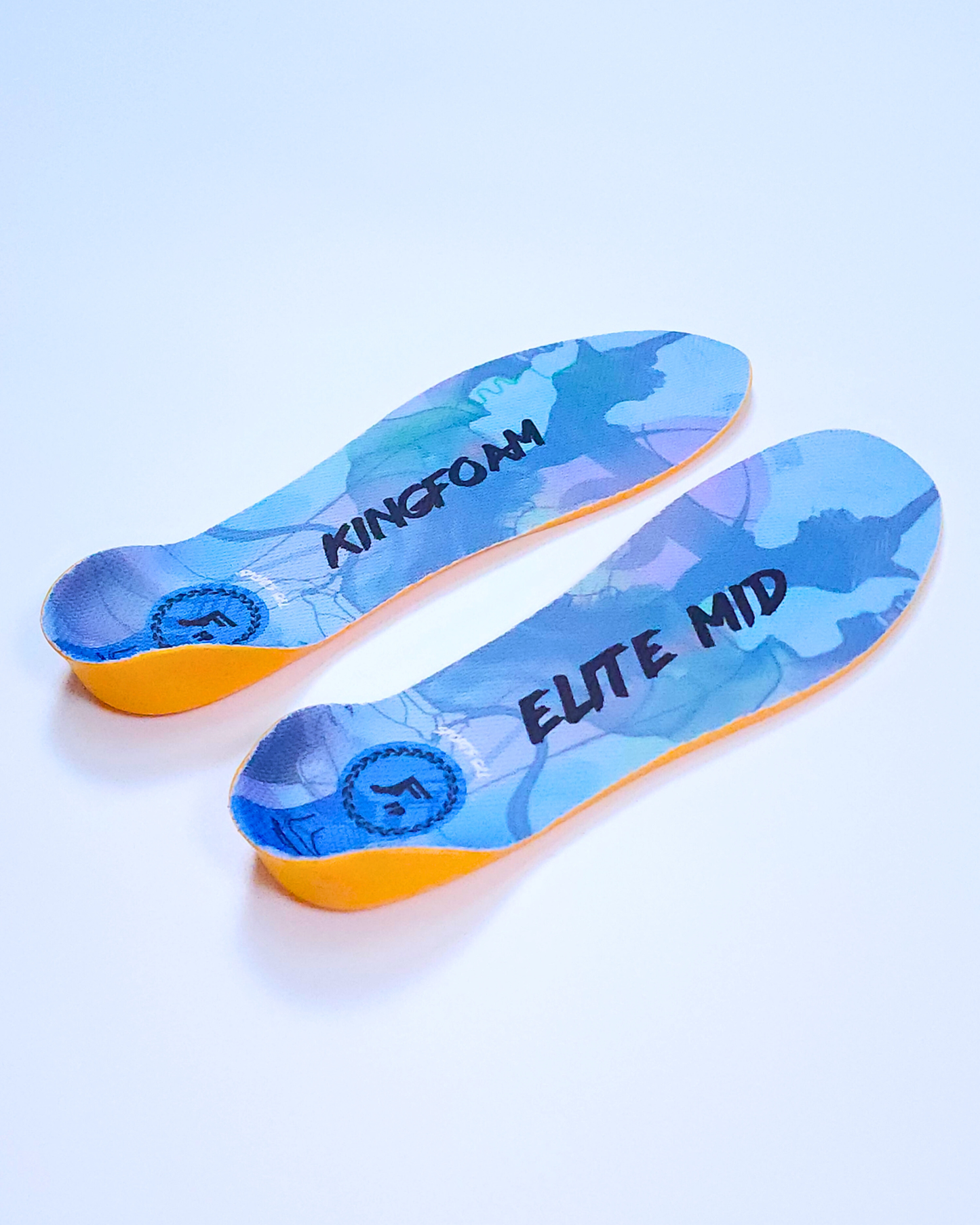 FP Kingfoam Elite Sport Quantum-Heel Mid Insoles - Grey Camo/Black