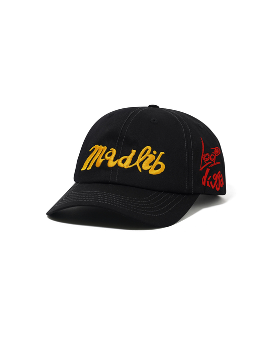 BUTTER GOODS x MADLIB ALias 6 Panel Cap - Black