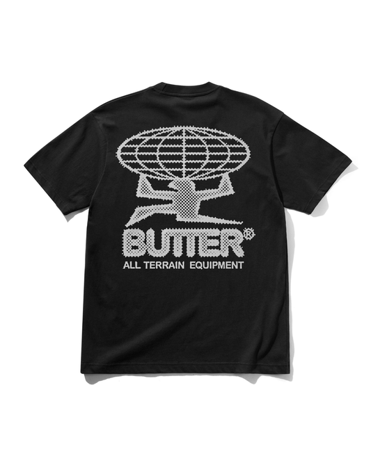BUTTER GOODS Terrain Tee - Washed Black