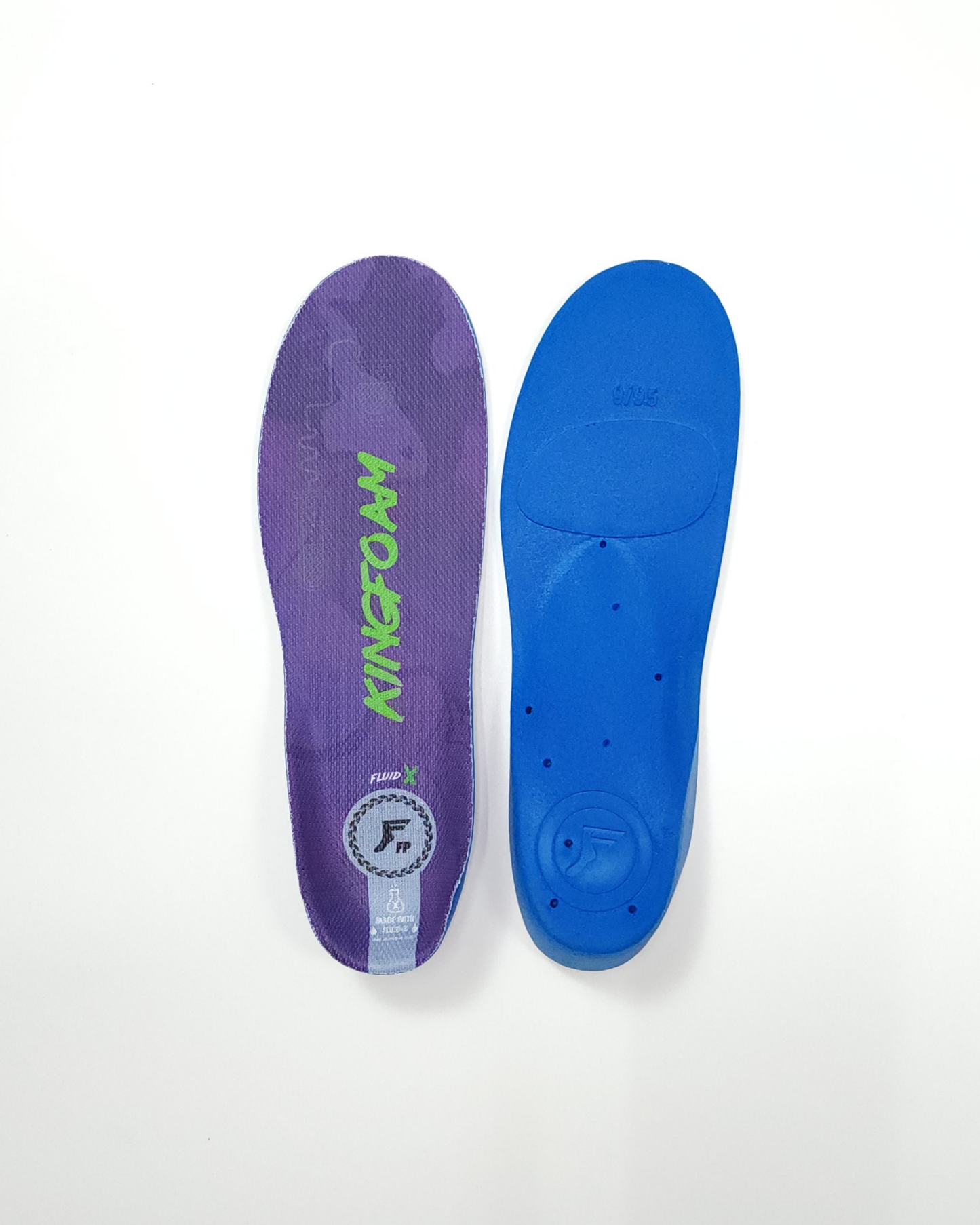 FP Kingfoam Orthotics Fluid-X Pro Insoles - Purple Camo/Green