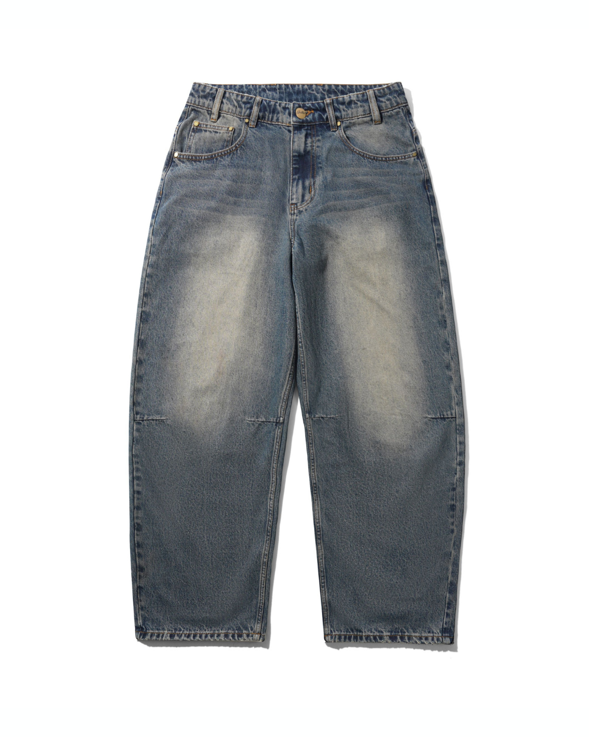 BUTTER GOODS Wide Cut Denim Jeans - Dirty Wash Indigo
