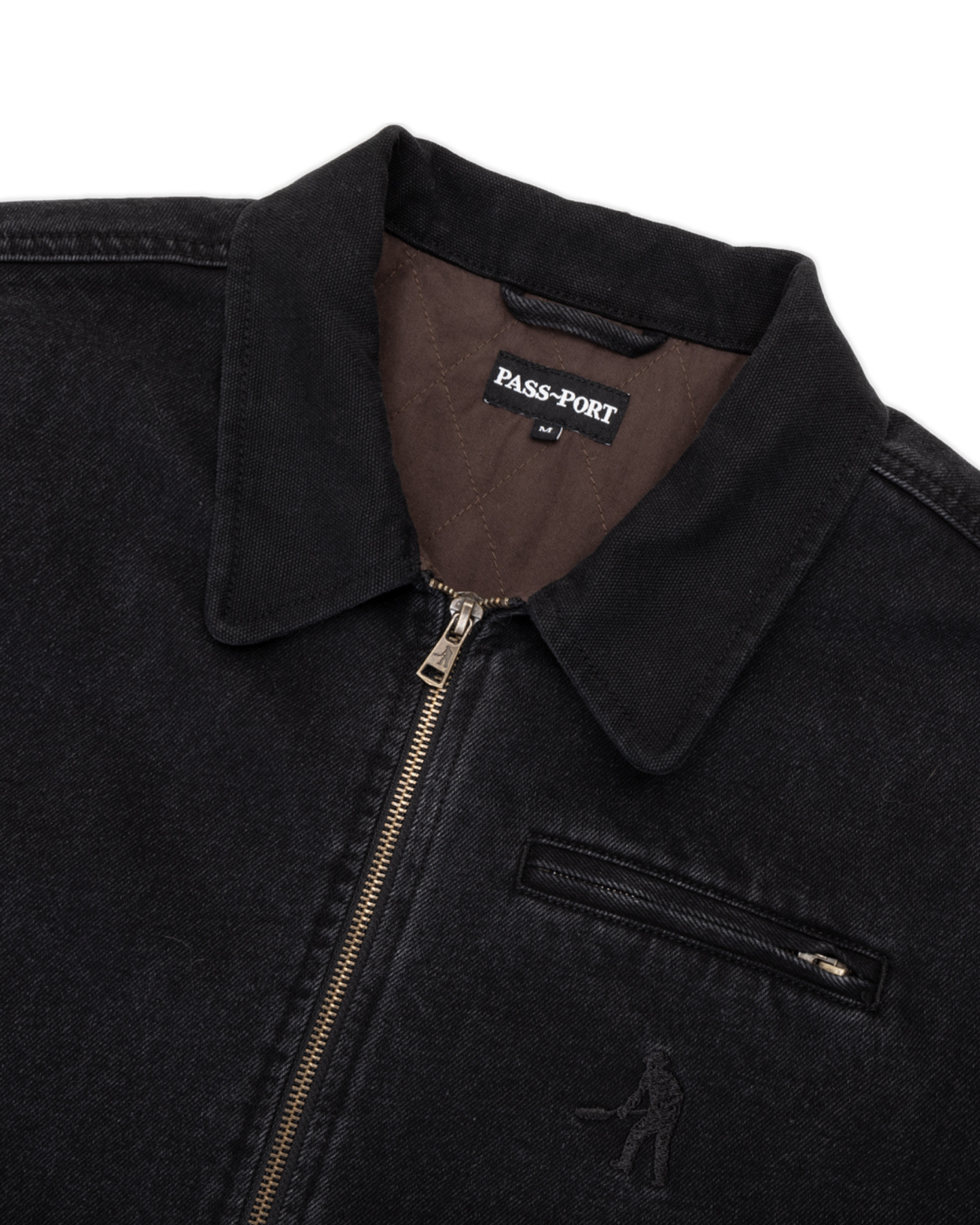 PASSPORT Recycled Denim Packers Jacket - Washed Black