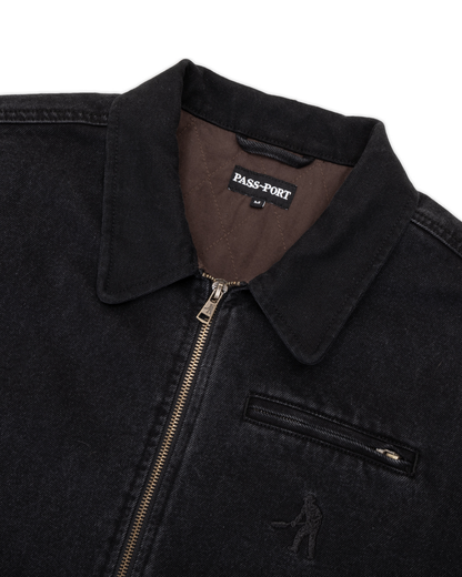 PASSPORT Recycled Denim Packers Jacket - Washed Black