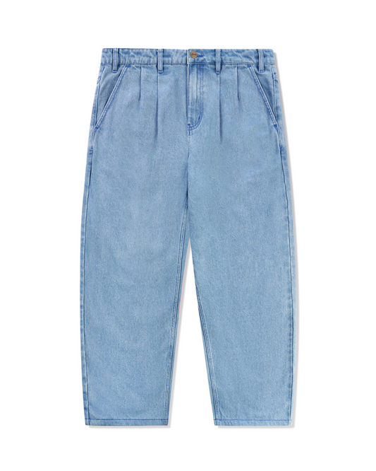 BUTTER GOODS | Blue Note Pleated Denim Jeans - Washed Indigo