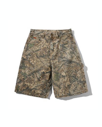 BUTTER GOODS Carpenter Denim Shorts - Forest Camo