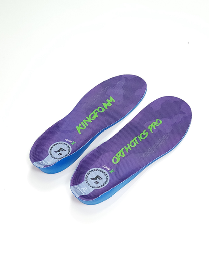 FP Kingfoam Orthotics Fluid-X Pro Insoles - Purple Camo/Green