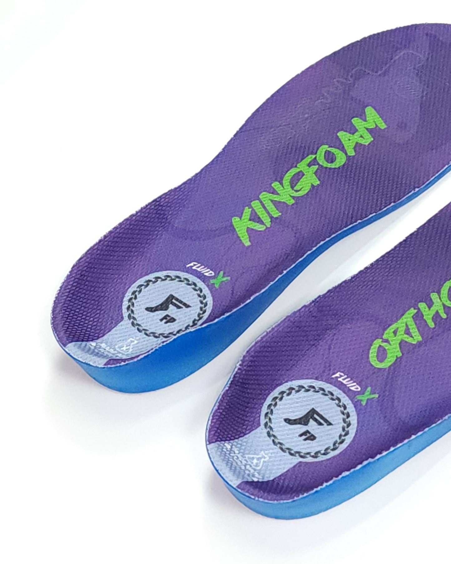 FP Kingfoam Orthotics Fluid-X Pro Insoles - Purple Camo/Green