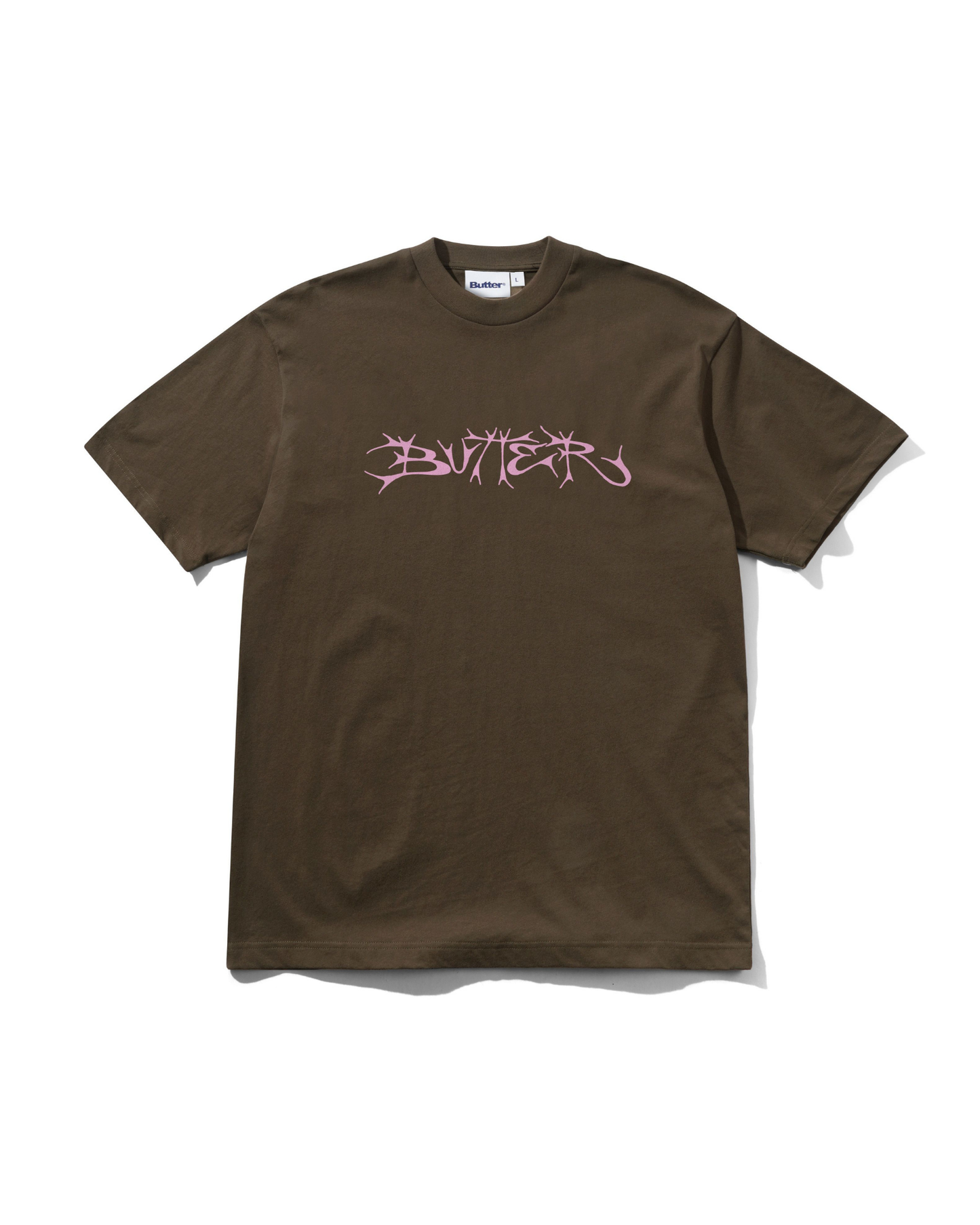 BUTTER GOODS Scrawling Tee - Chestnut