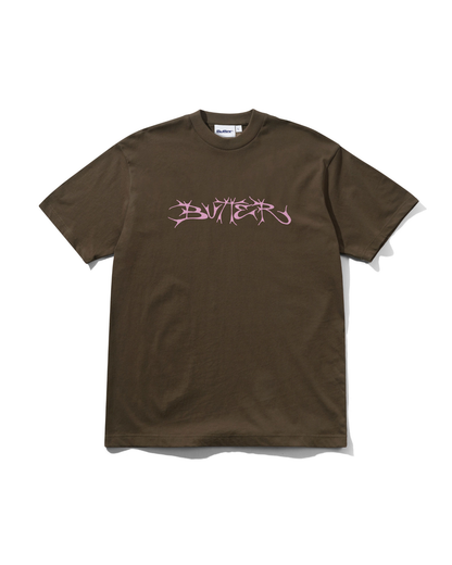 BUTTER GOODS Scrawling Tee - Chestnut