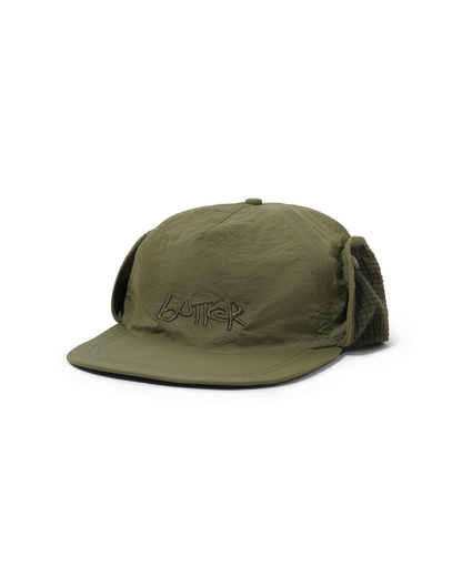 BUTTER GOODS Abseil Earflap Cap - Army