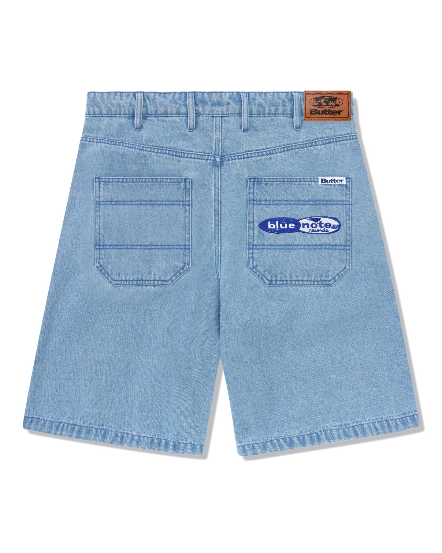 BUTTER GOODS | Blue Note Pleated Denim Shorts - Washed Indigo