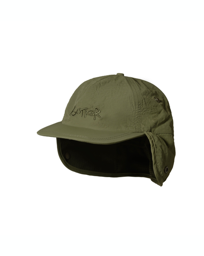 BUTTER GOODS Abseil Earflap Cap - Army