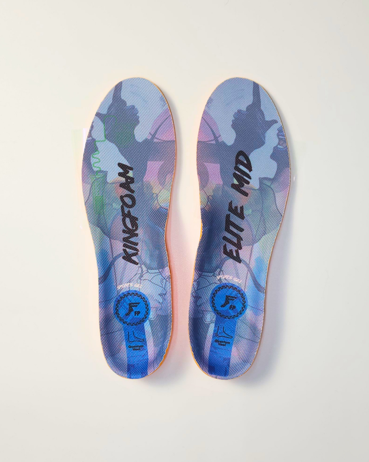 FP Kingfoam Elite Quantum-Heel Hi Infinity Foam Insoles - Grey Camo/Black