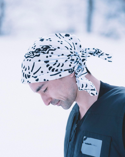 EVISEN Shrimp Chirashi Tenugui Towel - White