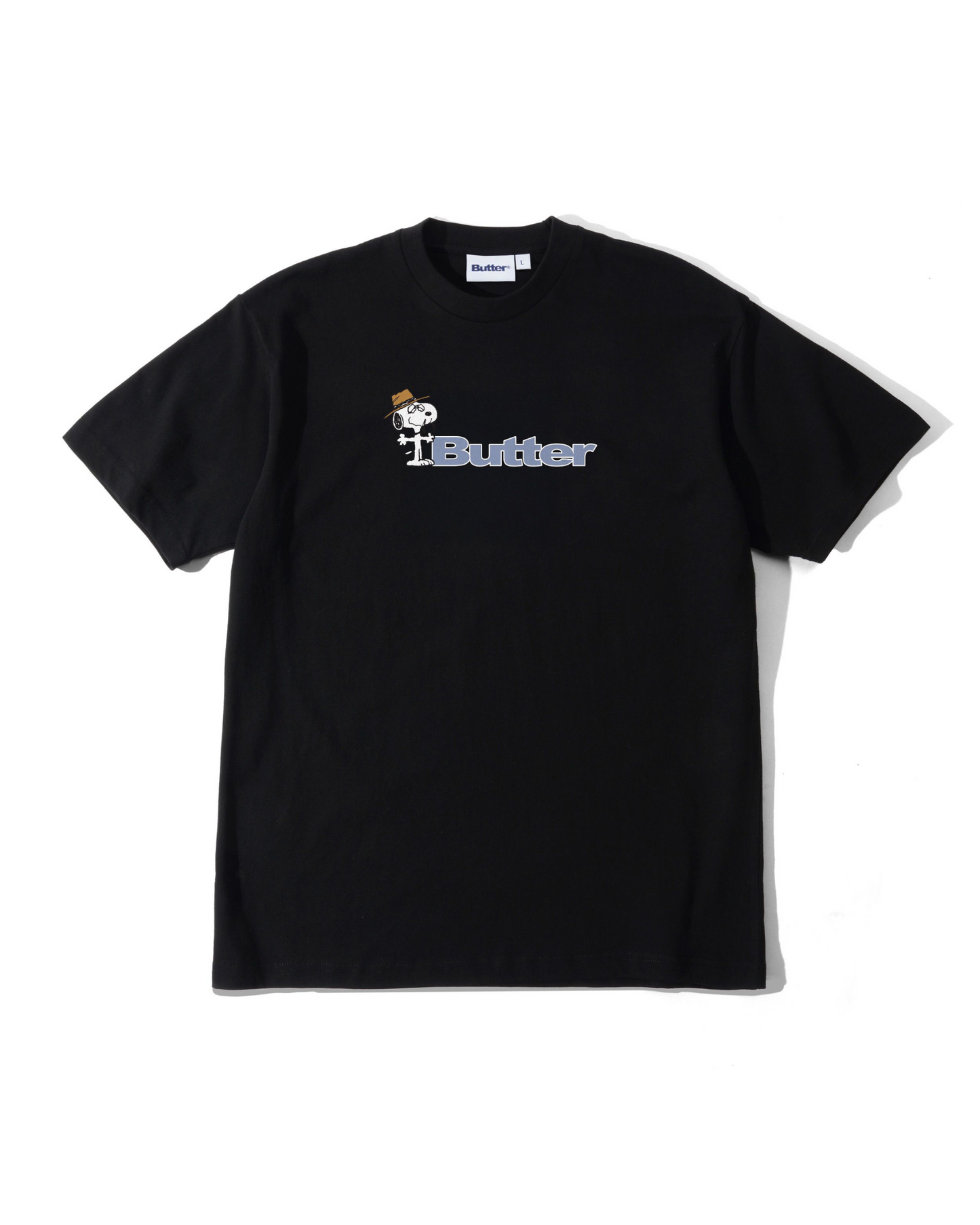 BUTTER GOODS | PEANUTS Spike Logo Tee - Black