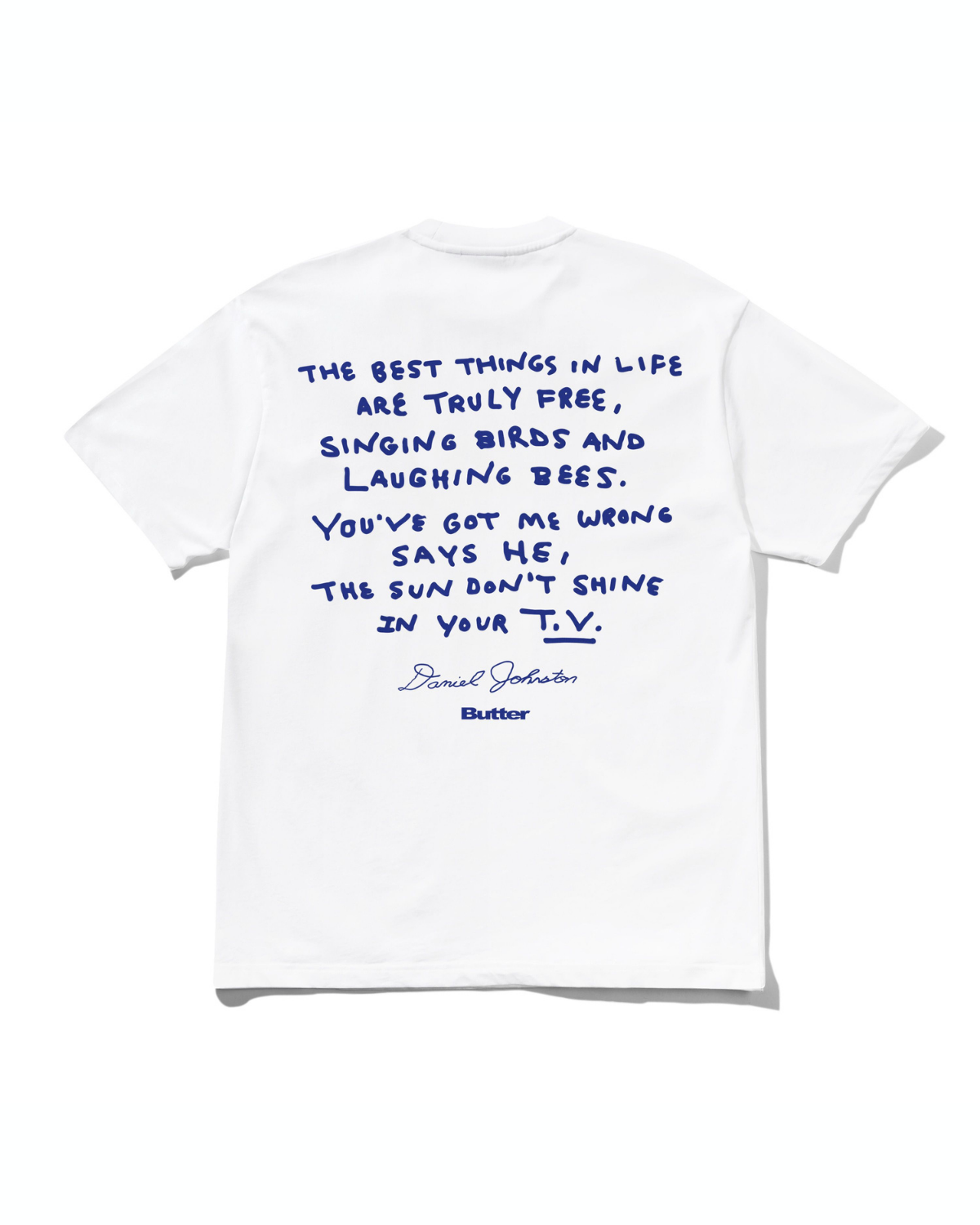 BUTTER GOODS | DANIEL JOHNSTON Don't Be Scared Tee - White