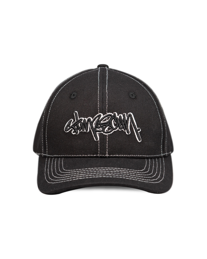 TIMESCAN Script Cap - Black