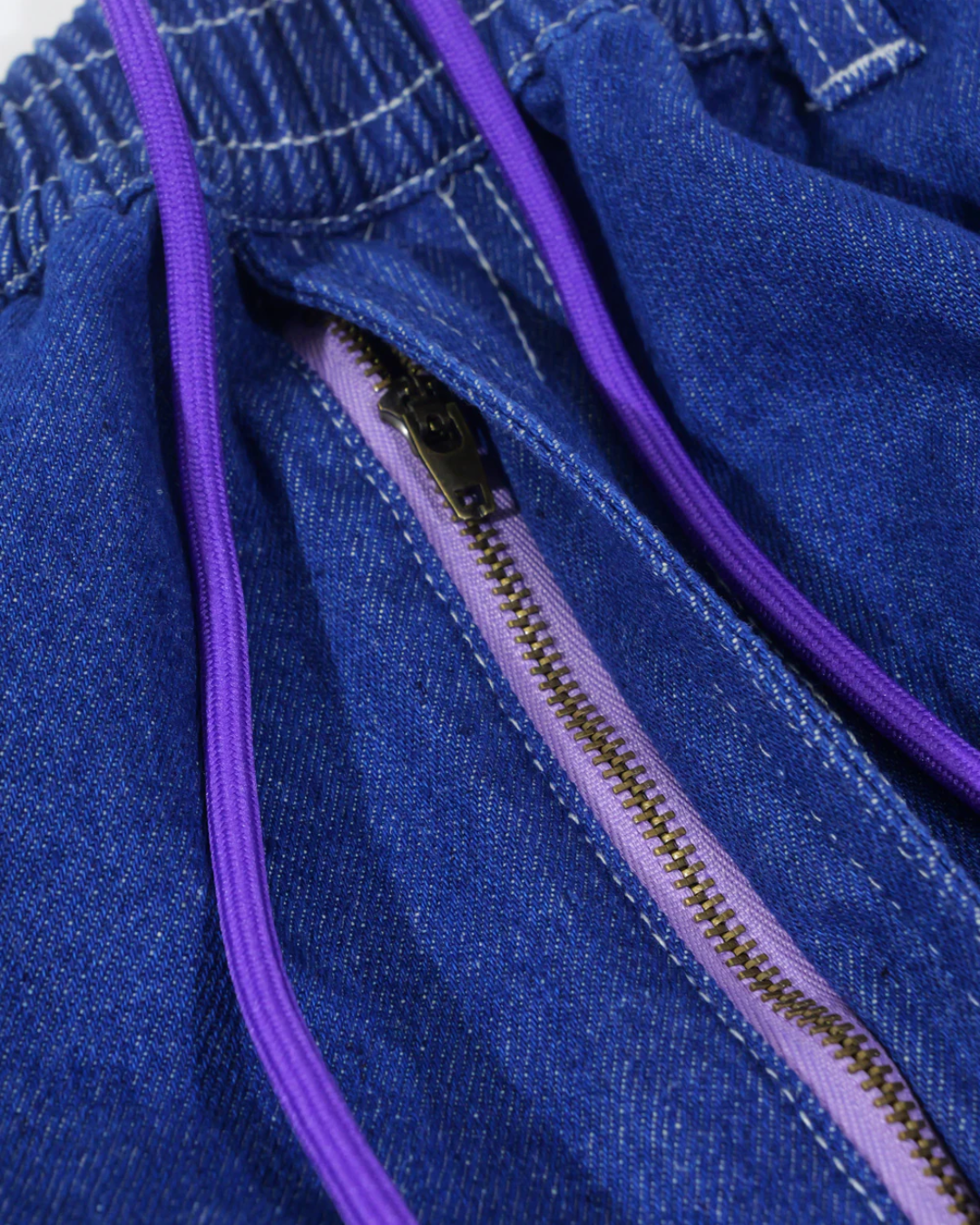 MxMxM Fire Stitch Easy Baggy Pants - Blue