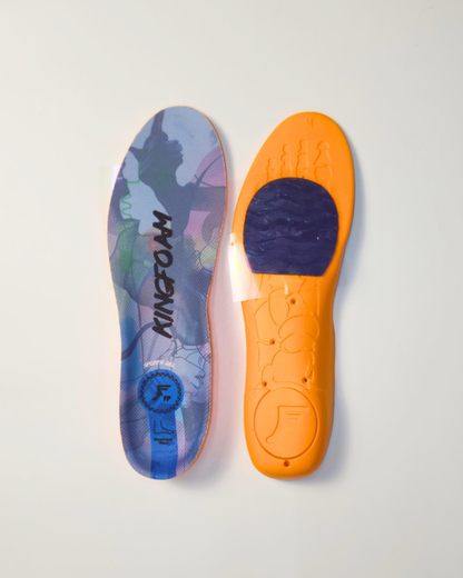 FP Kingfoam Elite Quantum-Heel Hi Infinity Foam Insoles - Grey Camo/Black