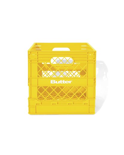 BUTTER GOODS Collapsable Record Crate - Yellow