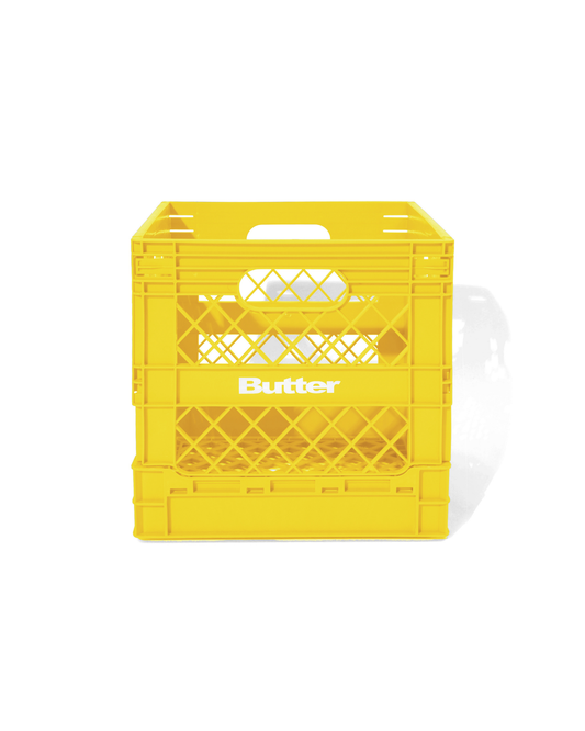 BUTTER GOODS Collapsable Record Crate - Yellow