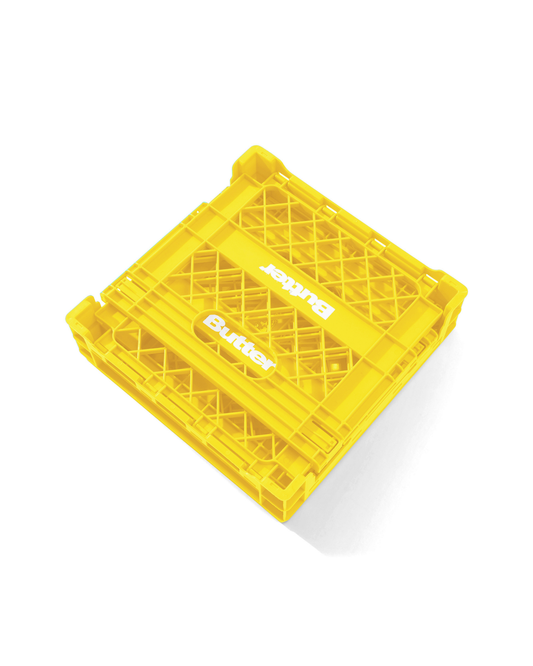 BUTTER GOODS Collapsable Record Crate - Yellow