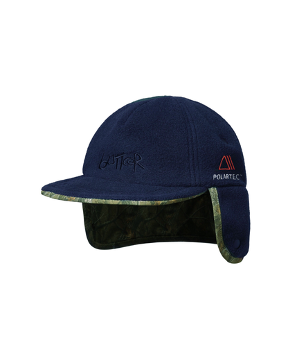 BUTTER GOODS Polartec Reversible Trapper Cap - Forest Camo/Navy