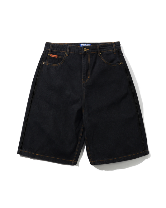 BUTTER GOODS Baggy Denim Shorts - Washed Black