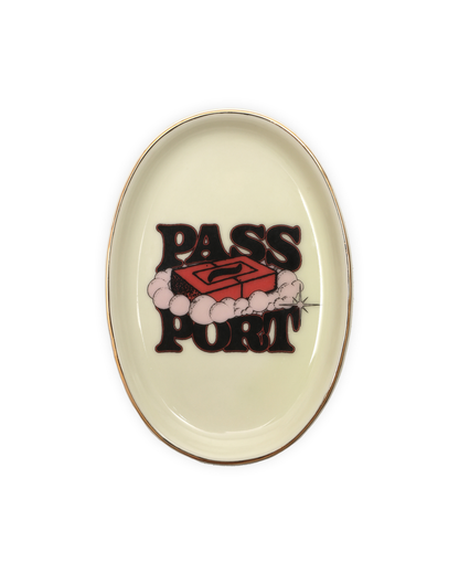 PASSPORT Soap Dish - Off White / Gold