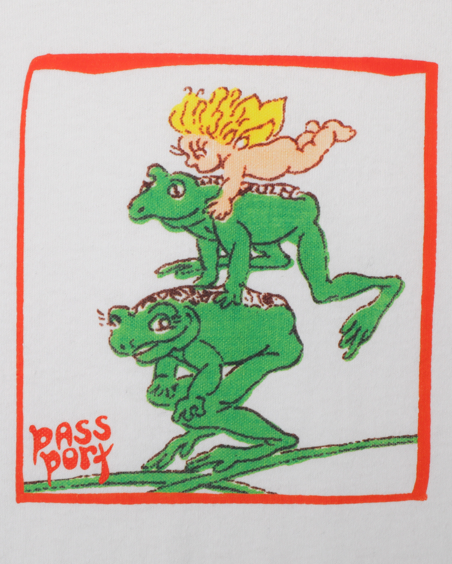 Passport Leap Frog Tee - White