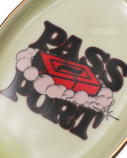 PASSPORT Soap Dish - Off White / Gold